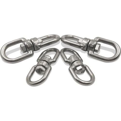 M3/4/5/6/8/10/12/14/16/20 Thickness 304 Stainless Steel Double End Eye Swivel Hook Shackle