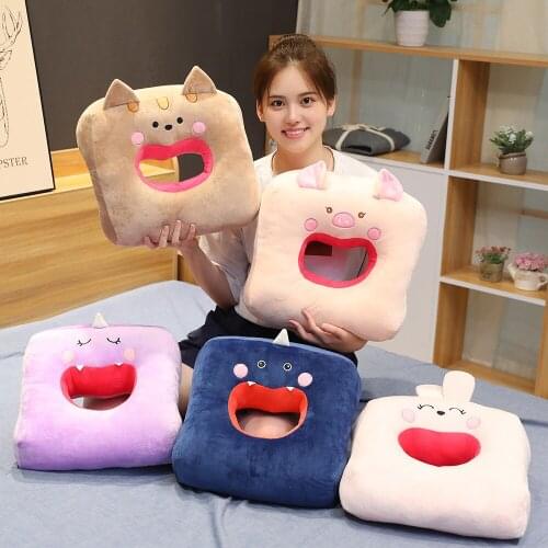 35cm Cute Cartoon Multifunction Plush Toys Pillow Soft Stuffed Animal Doll Birthday Xmas Gift for Baby Kid Girl Children