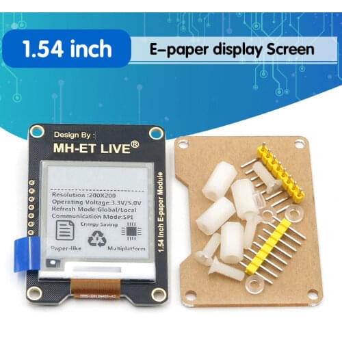 1.54 Inch Epaper Module E-paper E-Ink EInk Display Screen SPI Support Global/Part For Arduino STM raspberry pi ESP32