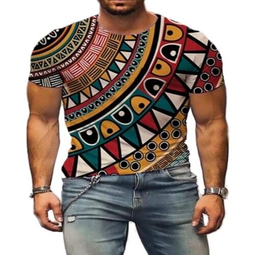 2021 summer mens 3D printed round neck T-shirt, casual short-sleeved pullover, super cool and sexy polyester upper garment