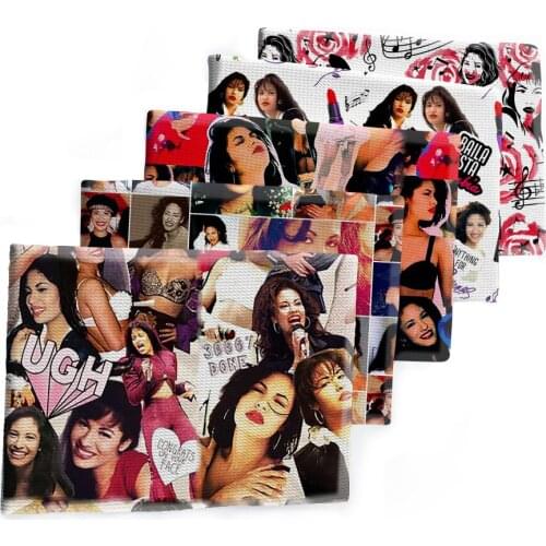 Singer Star Printed Bubble Fabric Sewing Material Quilting Patchwork Needlework for DIY Cloth Fashion Craft Fabric 50*145cm