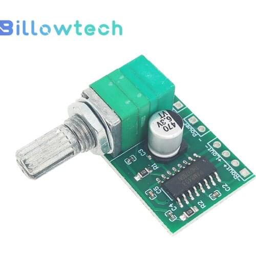 1pcs PAM8403 mini 5V digital small power amplifier board with switch potentiometer, USB power supply, good sound effect