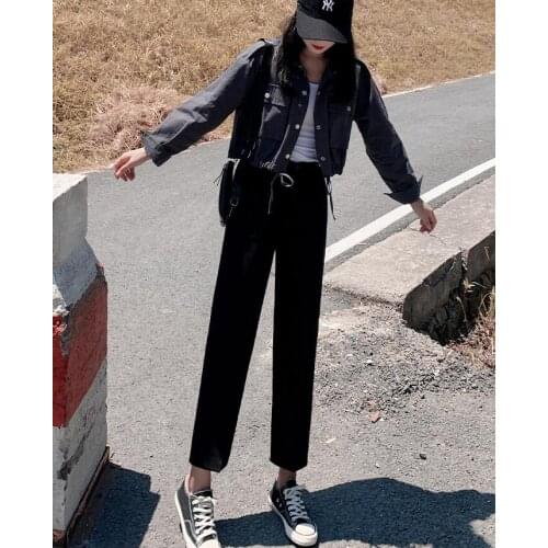 Straight Women Suits Pants Autumn Women High-waist Elastic Women Pants Casual Chiffon Women Trousers Pants