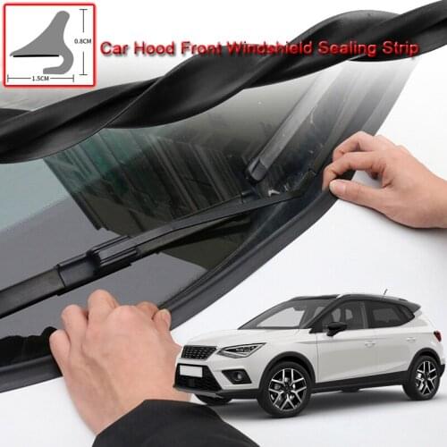 For Seat Arona 2017-2021 Car Rubber Seal Strip Windshied Spoiler Filler Protect Edge Weatherstrip Strips Sticker Car Accessories