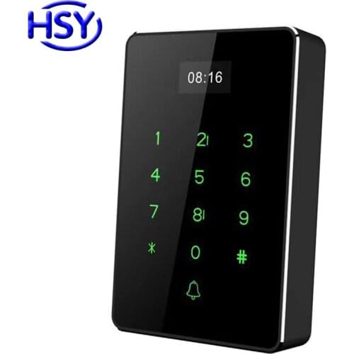 RFID Time Attendance System Touch Keypad Standalone Access Control EM ID MF Card Entry Lock Door Controller