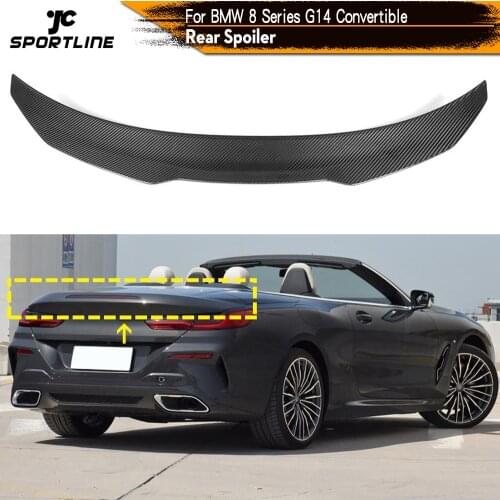 Rear Trunk Spoiler Wing Lip for BMW 8 Series G14 Convertible 2 Door 2018 - 2021 Carbon Fiber Rear Trunk Boot Lip Wing Spoiler
