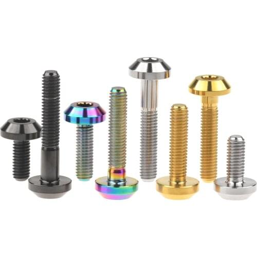 Xingxi Titanium Bolt M6X12 15 20 25 30 35mm Allen Key Button Head Ti Screw for Bicycle Motorcycle Brake