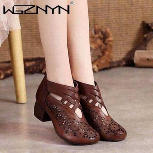 Womens Cross Sandals Genuine PU Leather Platform Sandal 2021 Summer Gladiator High Heels Ladies Sandal Summer Shoes for Women
