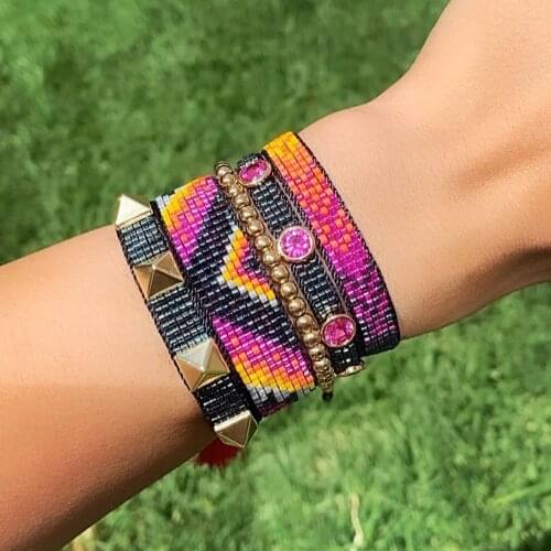 ZHONGVI Fashion Miyuki Bracelet Jewelry for Women Gift Luxury Rhinestone Pulseras Mexican Beads Bracelets Jewellery Wholesale