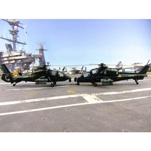 1:60 China Alloy armed helicopter model WZ-19 military Chinese Air Force of the CPLA plane WZ19