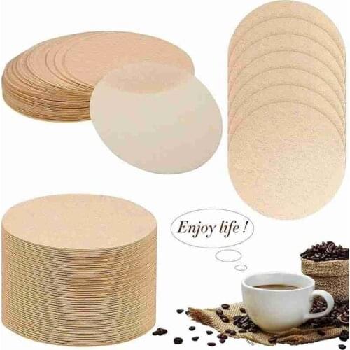 100pcs Coffee Maker Filter Paper Kitchen Tools Coffee Utensils Round Coffee Filter Paper Drip Pot Moka Coffee Pot Filter Paper