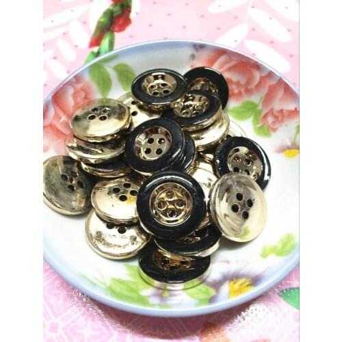190pcs/lot 21mm Sewing Buttons Plastic Resin Shirt Coat Apparell Button Scrapbooking Crafts Accessory 4 Holes Flatback