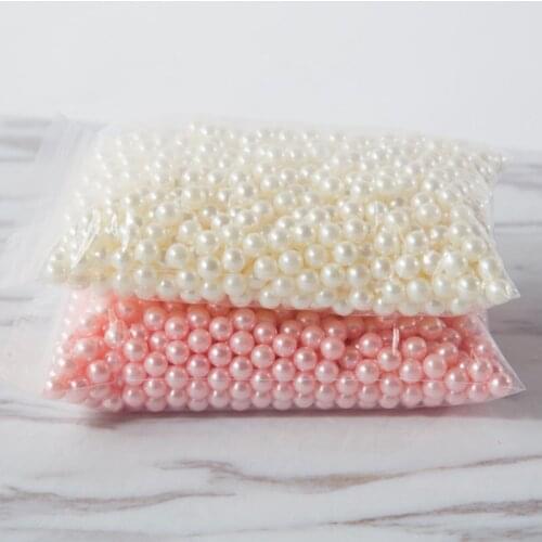 200g/500g DIY Round Pearl Accessories Spacer Beads DIY Jewelry Making Necklace Bracelet Earring Accessories