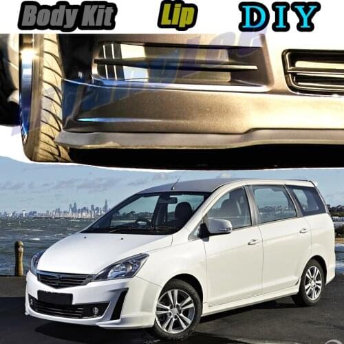 Car Bumper Lip Front Spoiler Skirt Deflector For Proton Exora Star Turbo Bold Prime Tune Car Modified Body Kit VIP Hella Flush