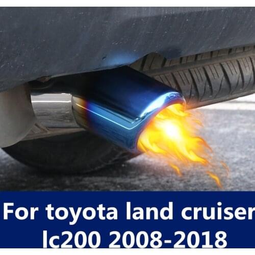 Car Auto Exhaust Muffler Tip Pipe Trim Modified Car Rear Tail Throat Liner Accessories For toyota land cruiser lc200 2008-2018