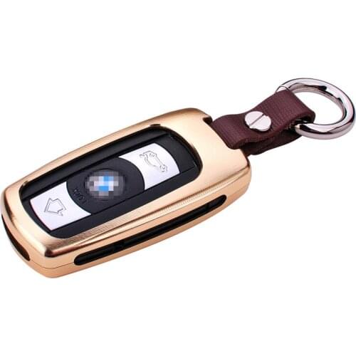 Aluminum Alloy Car key case cover key shell For BMW 1 3 5 6 7 SERIES X1 X5 X6 E90 E92 E93 Smart Car Remote Controller Key Holder