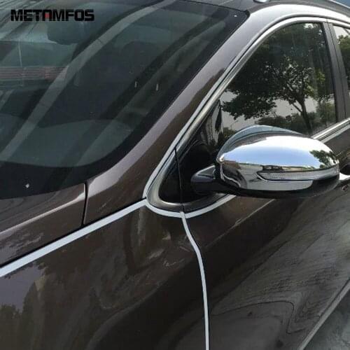 For Kia Sportage 2016 2017 2018 Chrome Rear View Side Wing Door Mirror Cover Molding Trim Protection Cap Accessories Car Styling
