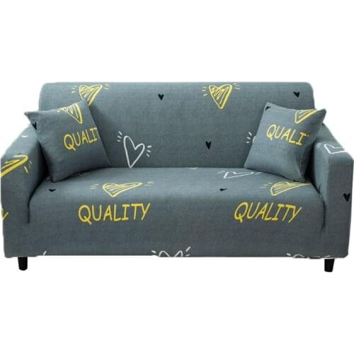 Printing Stretch Elastic Corner Sofa Cover Protector Modern Polyester Sofa Couch Slipcovers 3 Seater For Living Room Anti-dust
