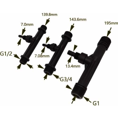 1pcs Irrigation Venturi fertilizer injector male 0.75'' 0.5'' 1"Automatic Fertilizer Kit Irrigation Venturi Mixer Injectors