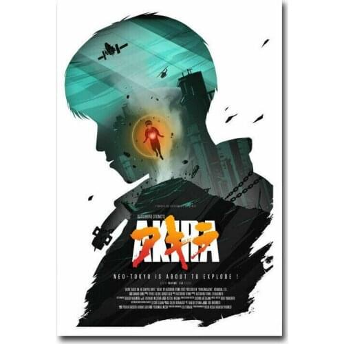 J0114 Akira Red Fighting Movie 3 Wall Sticker Silk Poster Art Light Canvas Home Decoration
