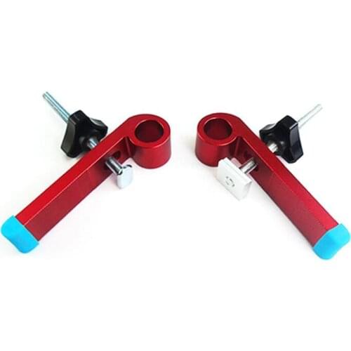 Hold Down Clamps Kit, Aluminium Hold Down Clamp for T-slot T-Track Table Plate Woodworking T-slot Clamp Fixture Tool