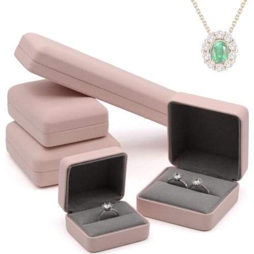 Beautiful Necklace Earrings Luxury Plush Velvet Organizer Travel Storage Jewelry Gift Boxes For Wedding Christmas Birthday