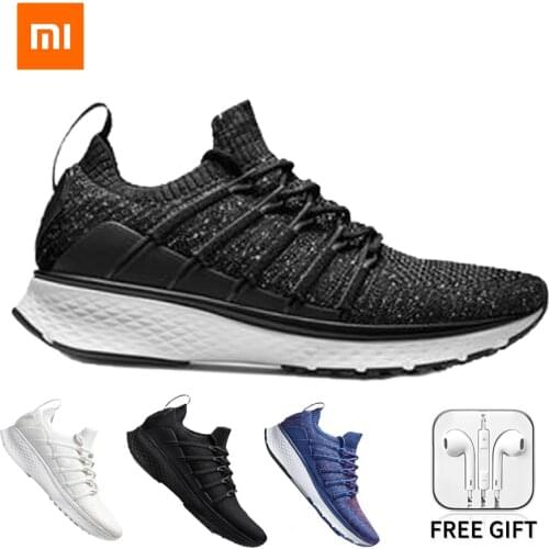 Кроссовки Xiaomi Мужские Sneakers 2 sports shoes Uni-Mould Technique New Fishbone Lock System Elastic Knitting Vamp casual man