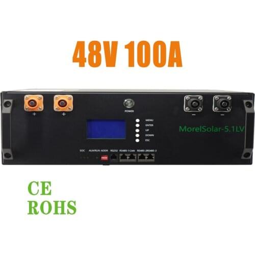 Morel lifepo4 solar battery for growatt inverter 48v 100/200/300ah ce rohs standard lithium battery