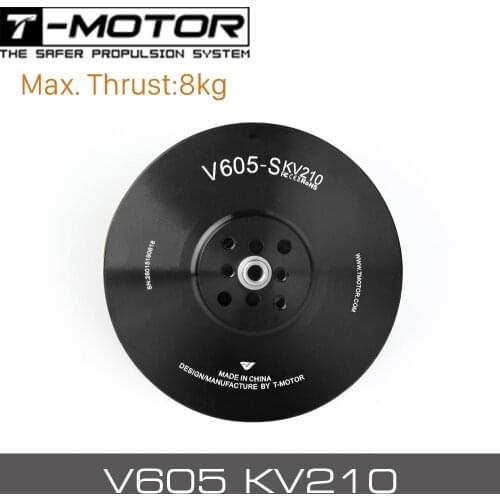 T-MOTOR V605-S KV210 Brushless Motor For Remote Control UAV And Drone, Max Thrust 12761g