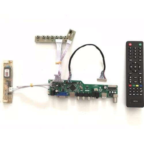 T.V56.03 VGA HDMI AV Audio USB TV LCD Controller Board for 15 inch 1024x768 HT150X02 2CCFL LVDS Monitor for Raspberry pi