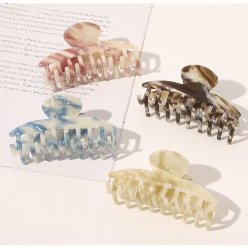 Women Girls Tortoise acetic acid Plastic Hair Claw Hair Pin Girls Women Hair Clip Hair Accessories
