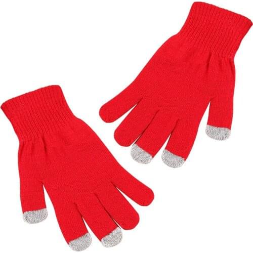 Women Men Winter Touch Screen Warm Knit Gloves Capacitive Mobile Phone Smartphone Touchscreen Gloves Unisex Autumn Mittens