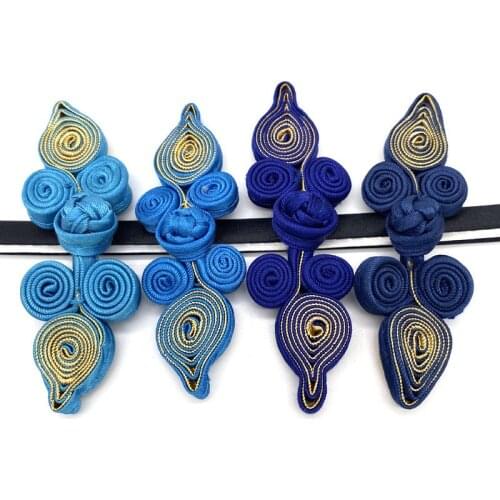 10Pairs/Pack Chinese Frog Closure Buttons Knot Fastener Sewing Handmade Craft