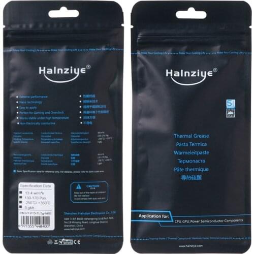 13.4w/m-k HY-P13 Extreme Performance 2g Thermal Paste Grease Silicone Paste CPU GPU Cooling Fan Cooler