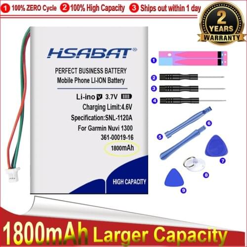 361-00019-11 Battery for Garmin Nuvi 200,200W,205,205W 205WT,250 252w,265w 3590 3590LM,700(3 wires)710 710T 760 760T 765