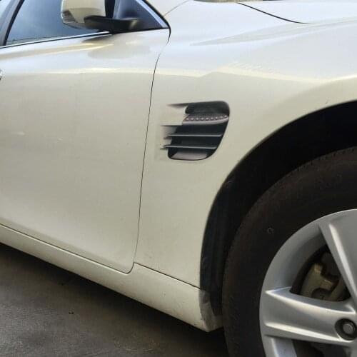 3D Auto Car Vehicle 3D Fake Side Air Vents Outlet Decorative Car Stickers Decals Symbol Car Stlyling Decoration Stickers