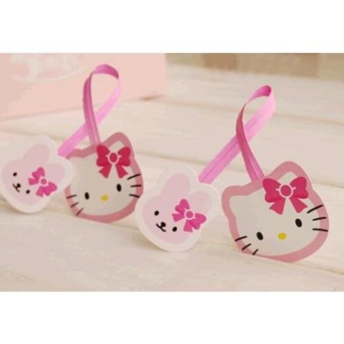 50pcs/lot) Kitty Cat Twist Ties,Double Slider for Gift Packaging Cello Bag Seal 12x0.6cm