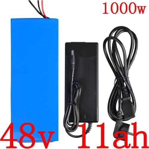 Free customs tax 48V Lithium battery pack 48V 10AH 11AH electric bicycle battery 48V 500W 750W 1000W electric scooter battery