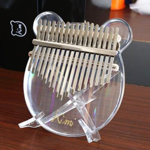 Acrylic Kalimba Holder Stand Clear Thumb Piano Rack Musical Instrument Parts for Music Lovers Playing Accessories