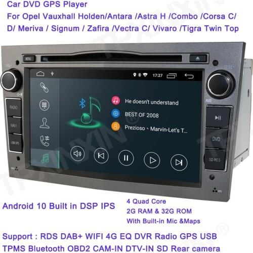 Android 10 2Din Car DVD GPS Navigation Auto Radio For Opel Astra H Antara VECTRA ZAFIRA Vauxhall with CAN-BUS WIFI OBD DVR DSP