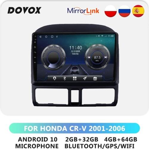 DOVOX Android Car Stereo For HONDA CR-V 2001-2006 GPS Car Radio Auto Multimedia Video Player GPS 2din Autoradio Navigation Wifi
