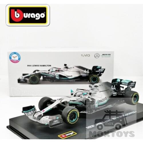 Bburago 1:43 F1 2019 AMG Petronas W10 EQ Power #44 Lewis Hamilton Racing Diecast Car