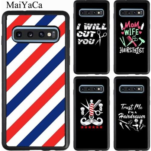 Barber Scissors Hairstylist Salon Case For Samsung Galaxy S20 Plus S10 S9 Note 20 Ultra A51 A71 A31 A21S A20e A40 A50 A70 M31