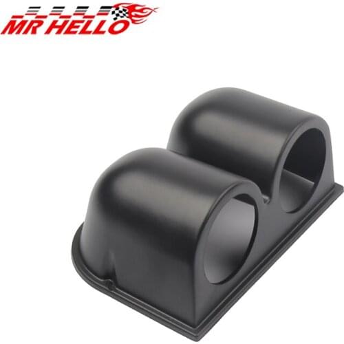Black 2" 52mm Car Motor Dual Hole Dash Gauge Pod Mount Holder