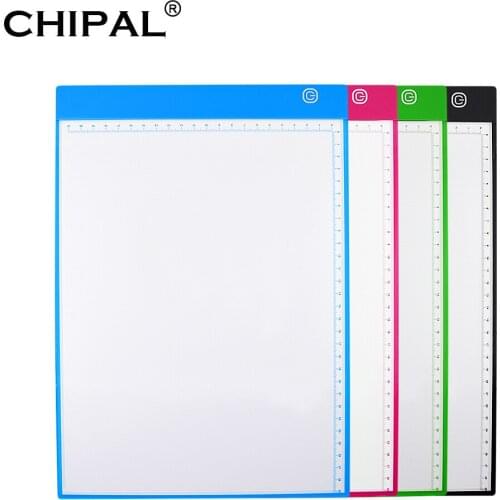 CHIPAL Scale A4 LED Drawing Tablet Digital Graphics Tablets Electronics USB Dimming Light Box Graphic Art Writing Copy Board