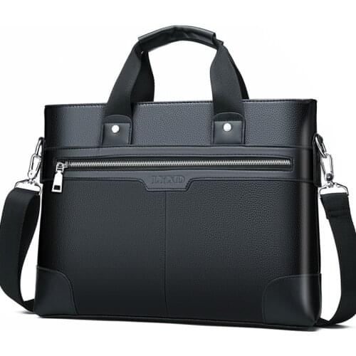 2021 Business bag Mens Briefcase PU Leather Shoulder bag Briefcases Male Laptop Handbags Messenger Bags Totes Male