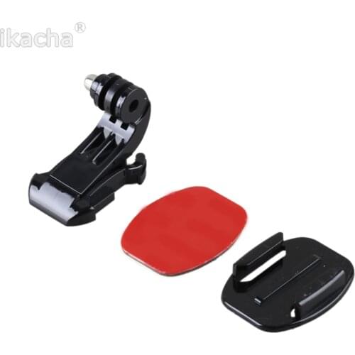 For Gopro J Hook Buckle Holder+3M Adhesive Sticker+Flat Surface Mount for GoPro Hero 3+ For Xiaomi yi Camera Accessories