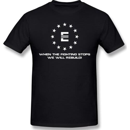 Fallout Enclave Mugs T-Shirt Funny Tees O Neck 100% Cotton Gears Tactics Clothes Humor T Shirt