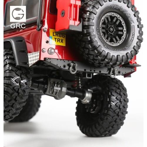 GRC High Quality Metal Classic Rear Bumper Anti-collision Bar For 1/10 Rc Crawler Car Defender Traxxas Trx4 Rear Guardrail