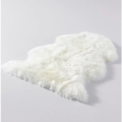 1P Natural Sheepskin Rug Genuine wool rug white bedroom rugs and carpets sheep skin chair bed sofa thick wool blanket for baby